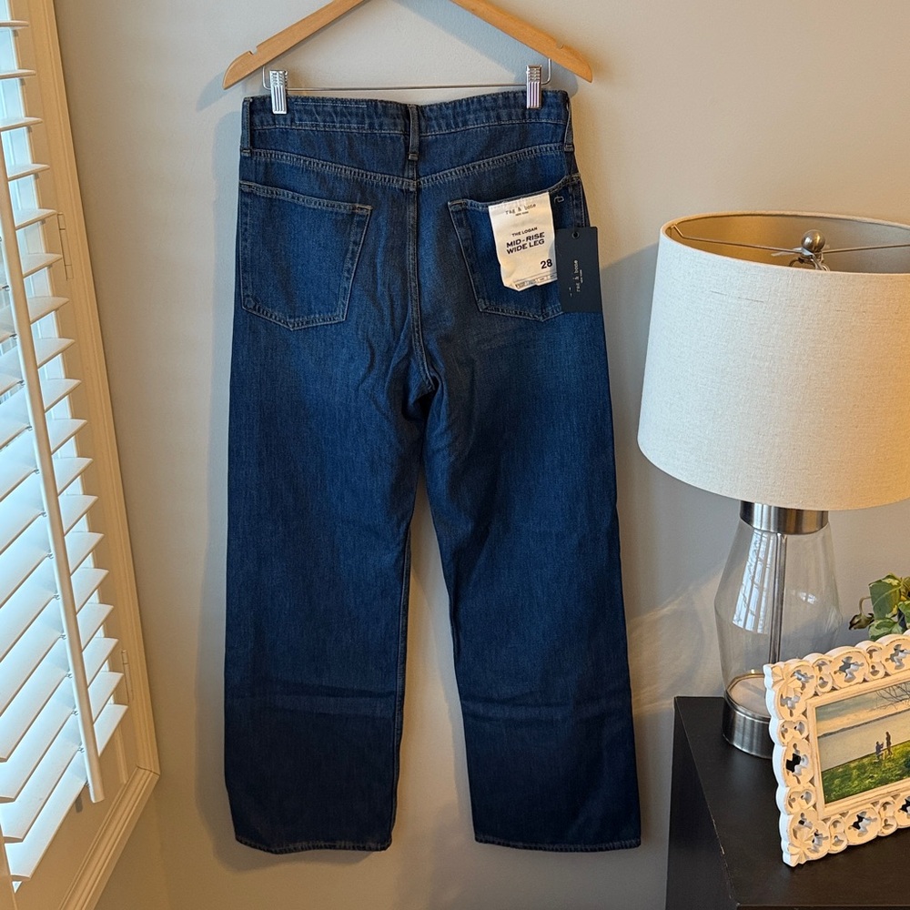 Rag & Bone The Logan Annalise Mid Rise Wide Leg Denim Jean NWT - Picture 11 of 15